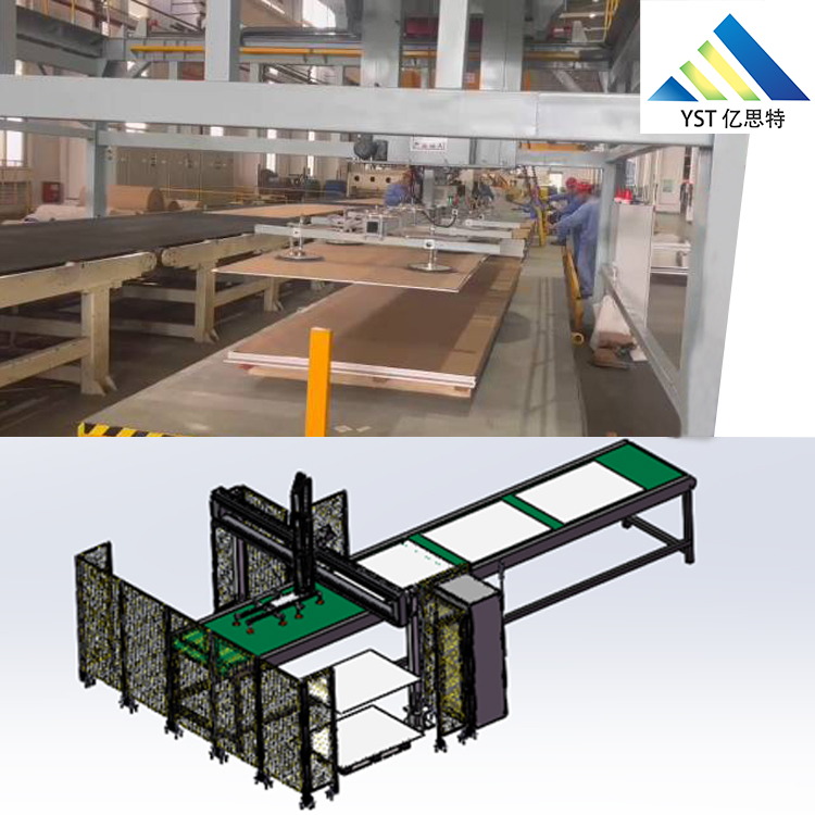 板材碼垛包裝生產(chǎn)線