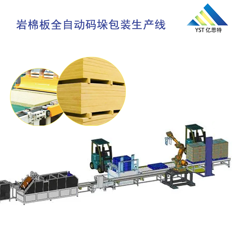 巖棉板包裝碼垛線