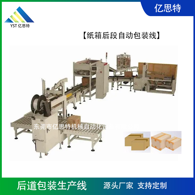 紙箱后段自動(dòng)包裝線案例