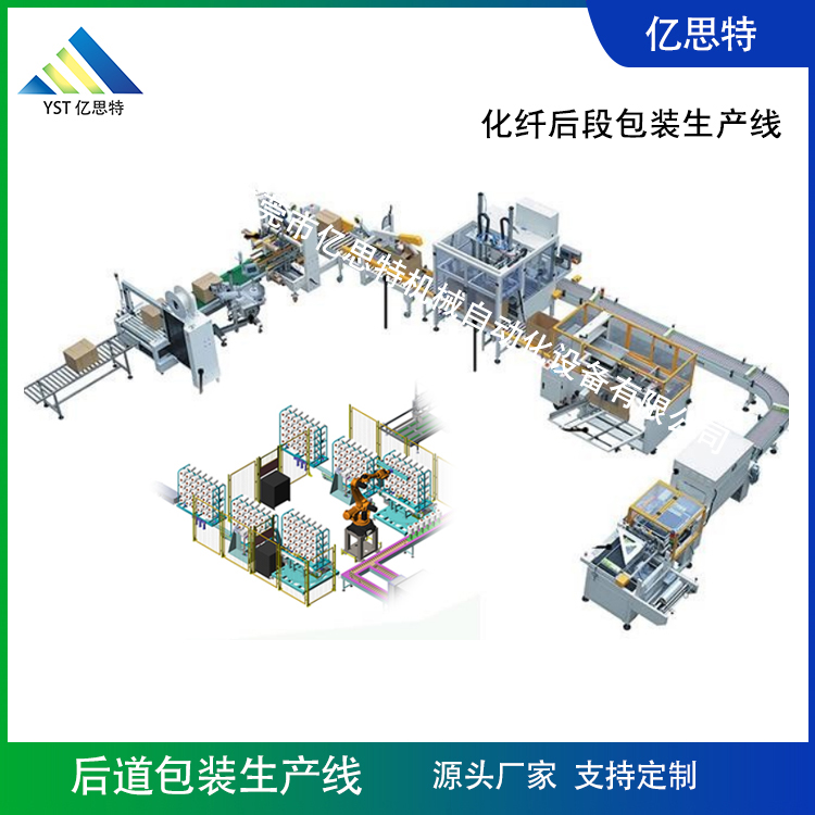 化纖后段包裝產(chǎn)線案例