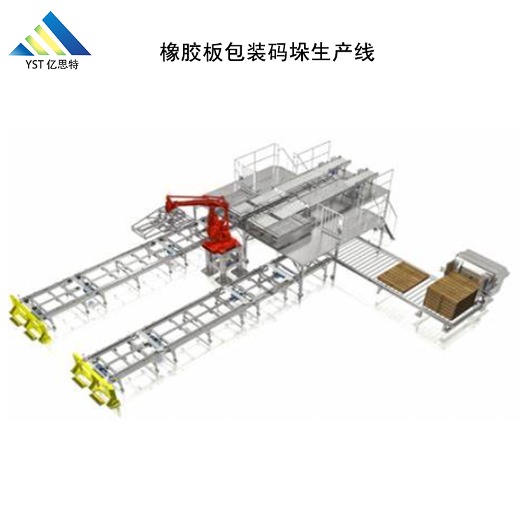 橡膠板碼垛包裝生產(chǎn)線客戶案例